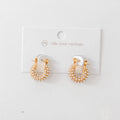 Huggie Pearl Earrings