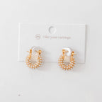 Huggie Pearl Earrings