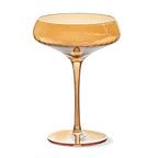 Chelsea Optic Coupe Glass Amber Everyday: Gold / Glass