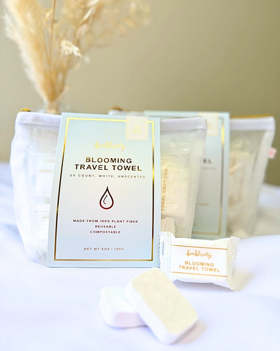 Blooming Travel Towel - 1 Pack (20 ct)
