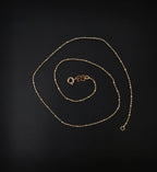 15.6'' Ready to Use 18K Gold Plated Bead Necklace Chain