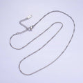 Stainless Steel 1mm Box Chain 18 Inch Necklace Silver