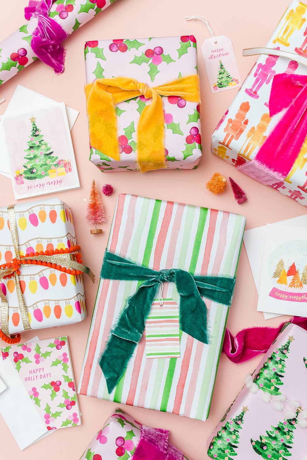 Pink Christmas Gift Wrap