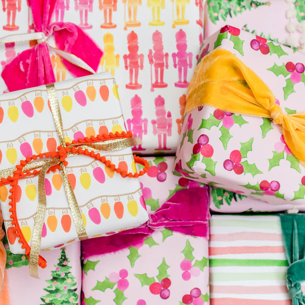 Pink Christmas Gift Wrap