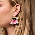 Beaded Earrings–Golf Cart