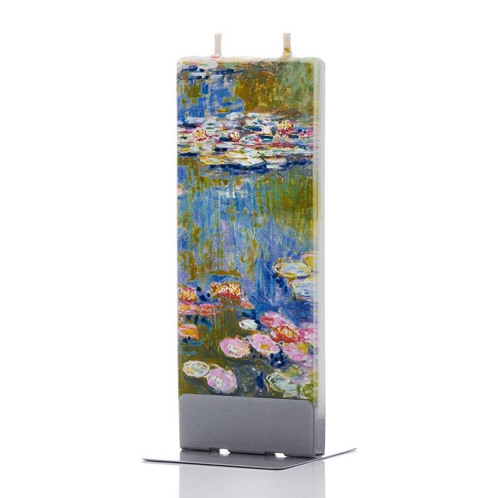 Flat Handmade Candle - Claude Monet Water Lilies