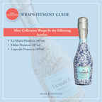 Bottle Wrap Floral Bliss - MINI Prosecco Collection (6 labels included)