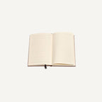 Tropical Floral | Leather Engraved Lined Journal: Black & Gold