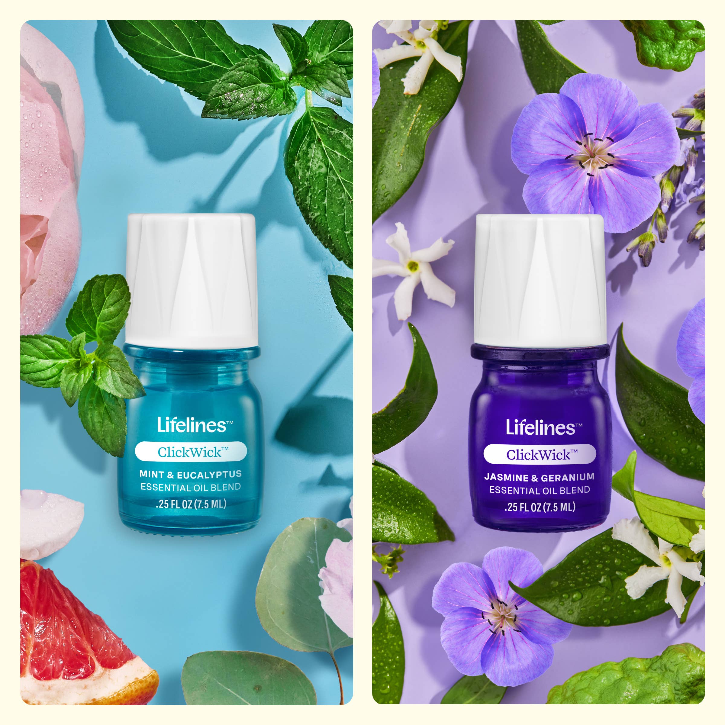 ClickWick™  Essential Oils Refills  4-pk Original Scents