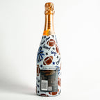 Bottle Wrap Royal Blue and White Game Day - Champagne Collection