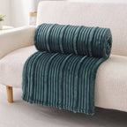 Plush Flunnel Throw – 50x60"  Dark Green
