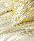 Faux Leather Throw Pillow, Gold (18x18")