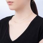16K Gold Filled 1mm Twist Snake Chain 16 Inch Necklace in Silver