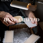 Flat Hand-Crafted 6" Candle - Watercolor Florals Birthday