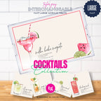 Interchangeable Tray Inserts - Cocktails Set of 10
