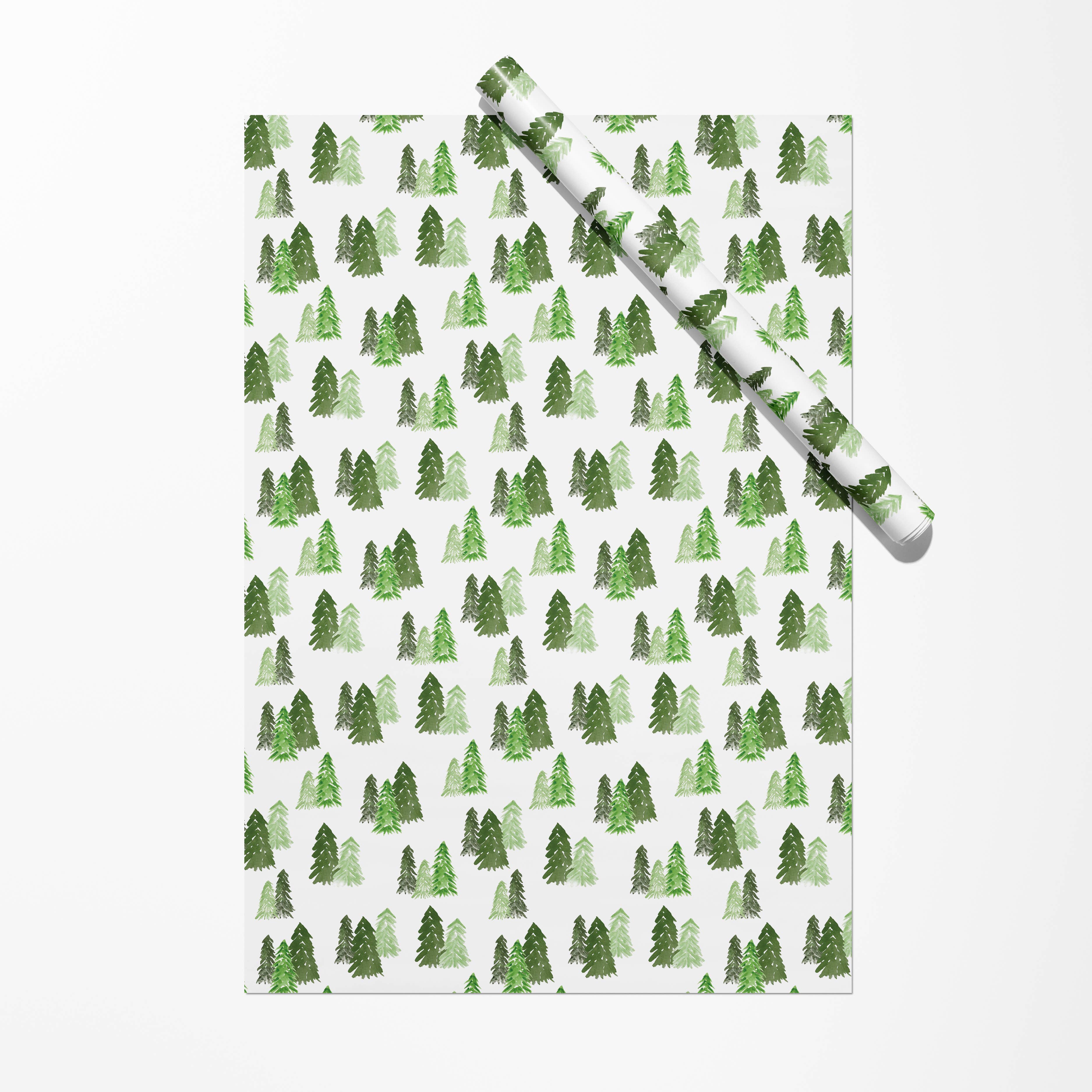 Forest Trees Gift Wrap