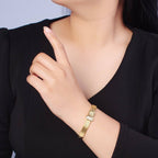 Gold Belt Buckle Bracelet