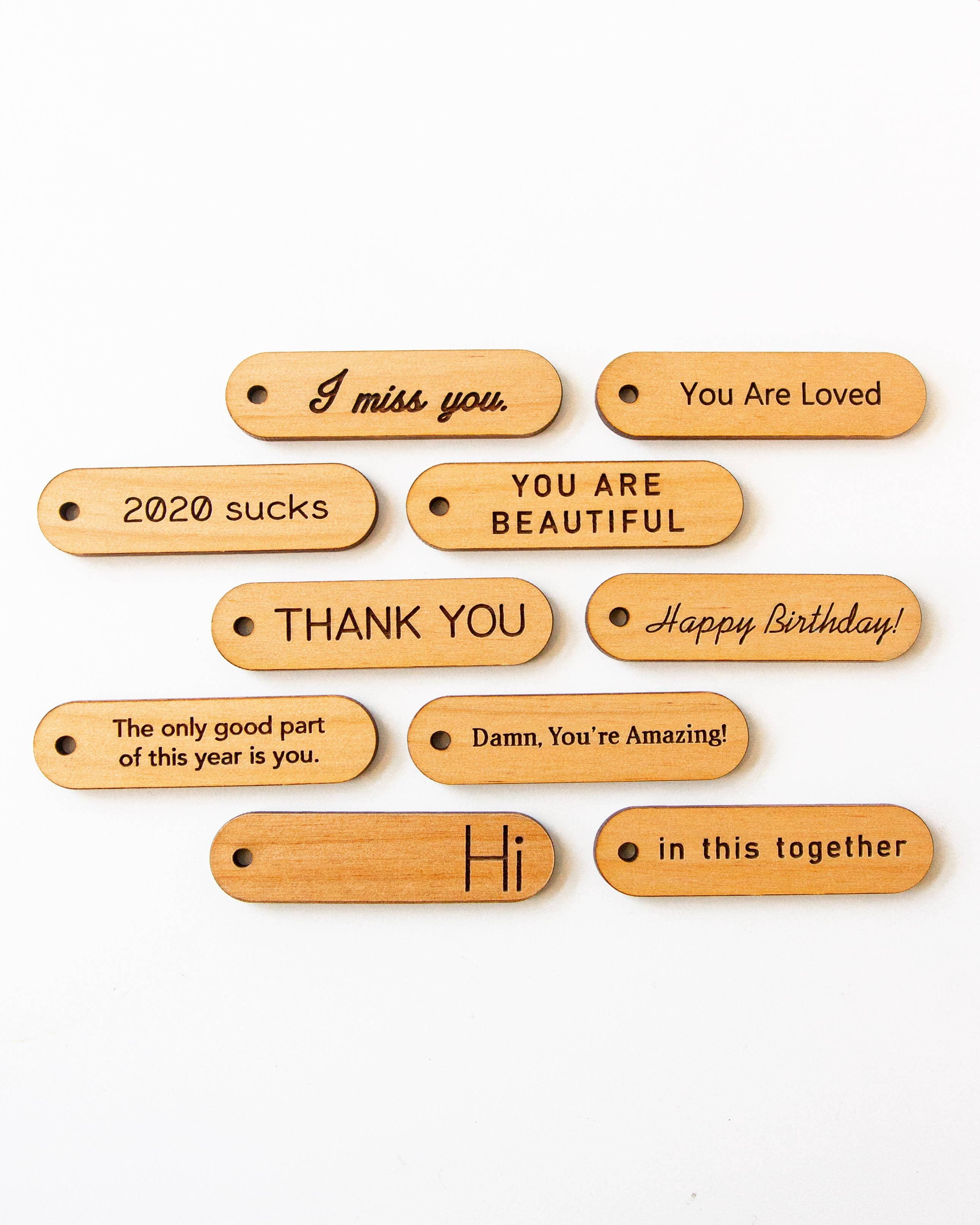 Wood Mini Gift Tag with Loop: Assorted Gift Tags
