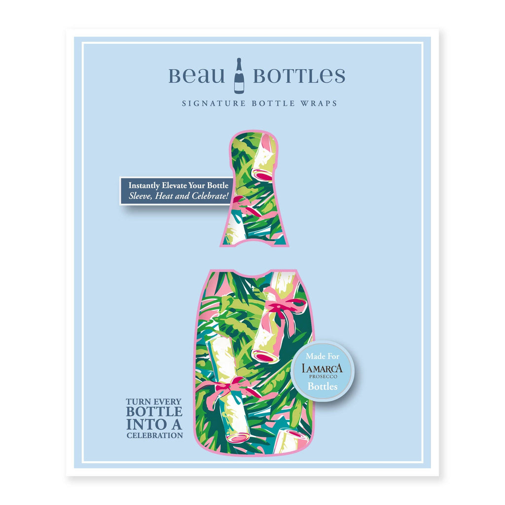 Bottle Wrap Preppy Diploma - Prosecco Collection