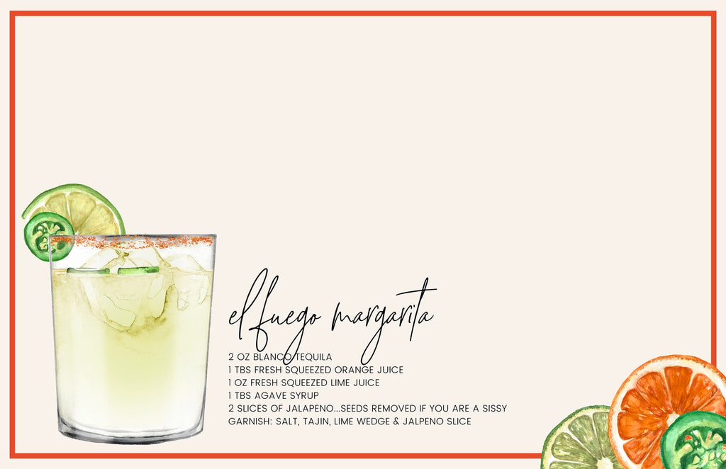 Interchangeable Tray Inserts - Cocktails Set of 10