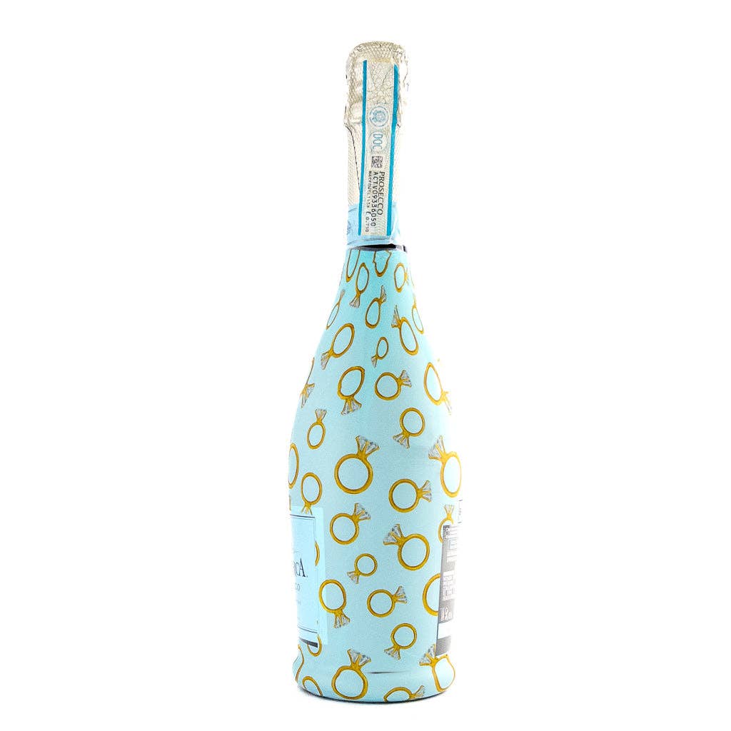 Bottle Wrap Blue Engagement Ring - Prosecco Collection