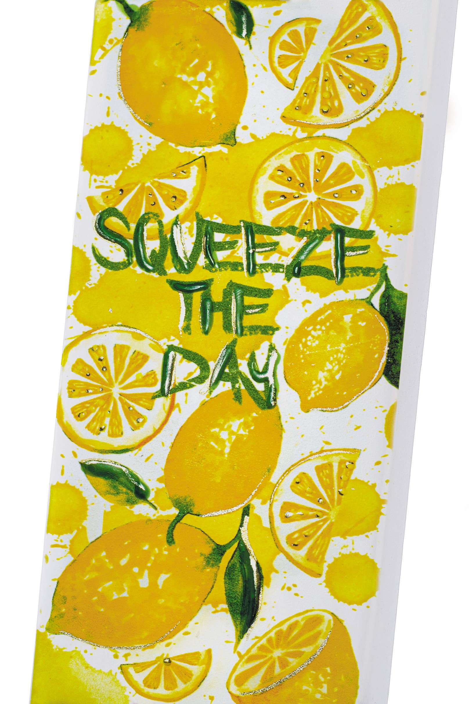 Flat Hand-crafted Candle - Squeeze the Day