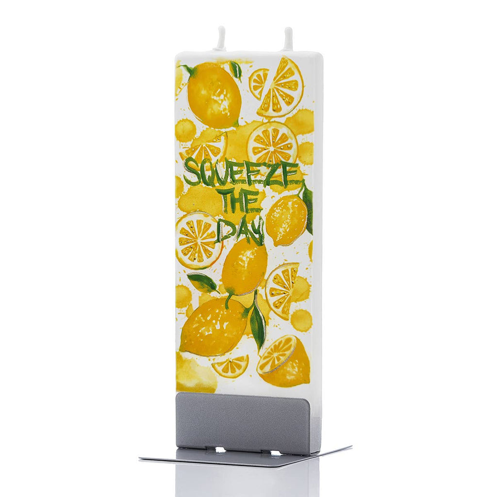 Flat Hand-crafted Candle - Squeeze the Day