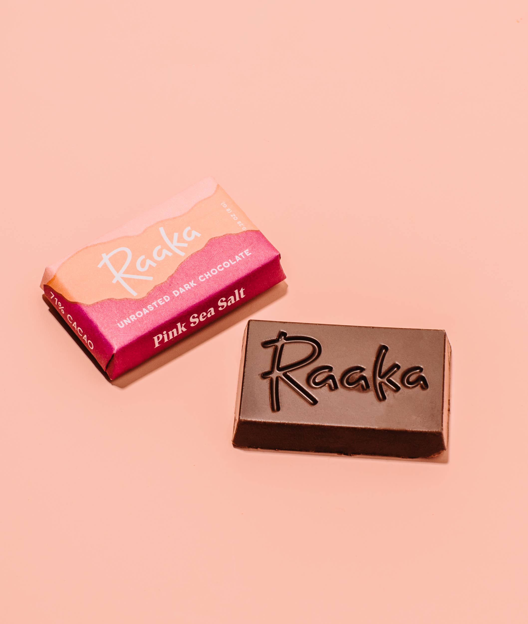 71% Pink Sea Salt Mini Chocolate Bars $1 Per