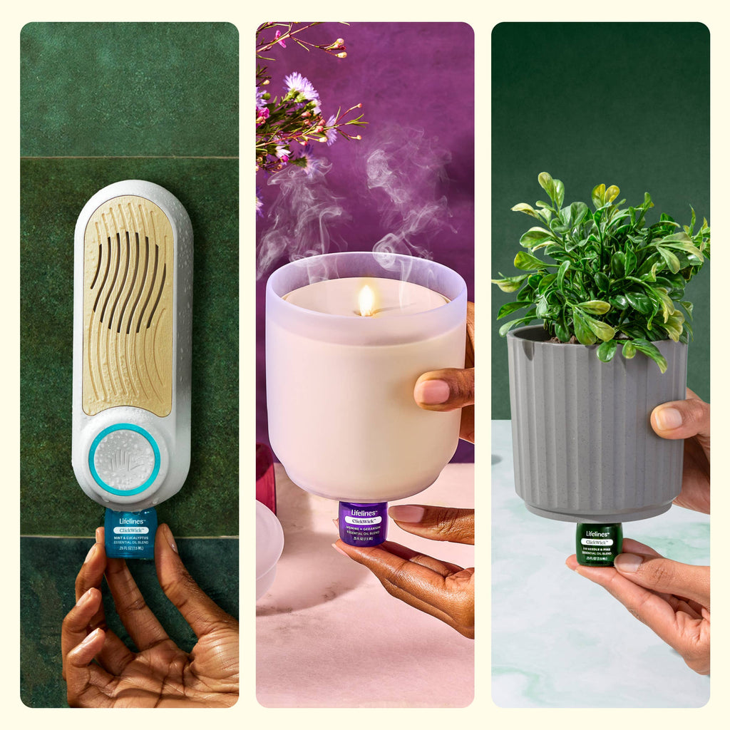 ClickWick™  Essential Oils Refills  4-pk Original Scents