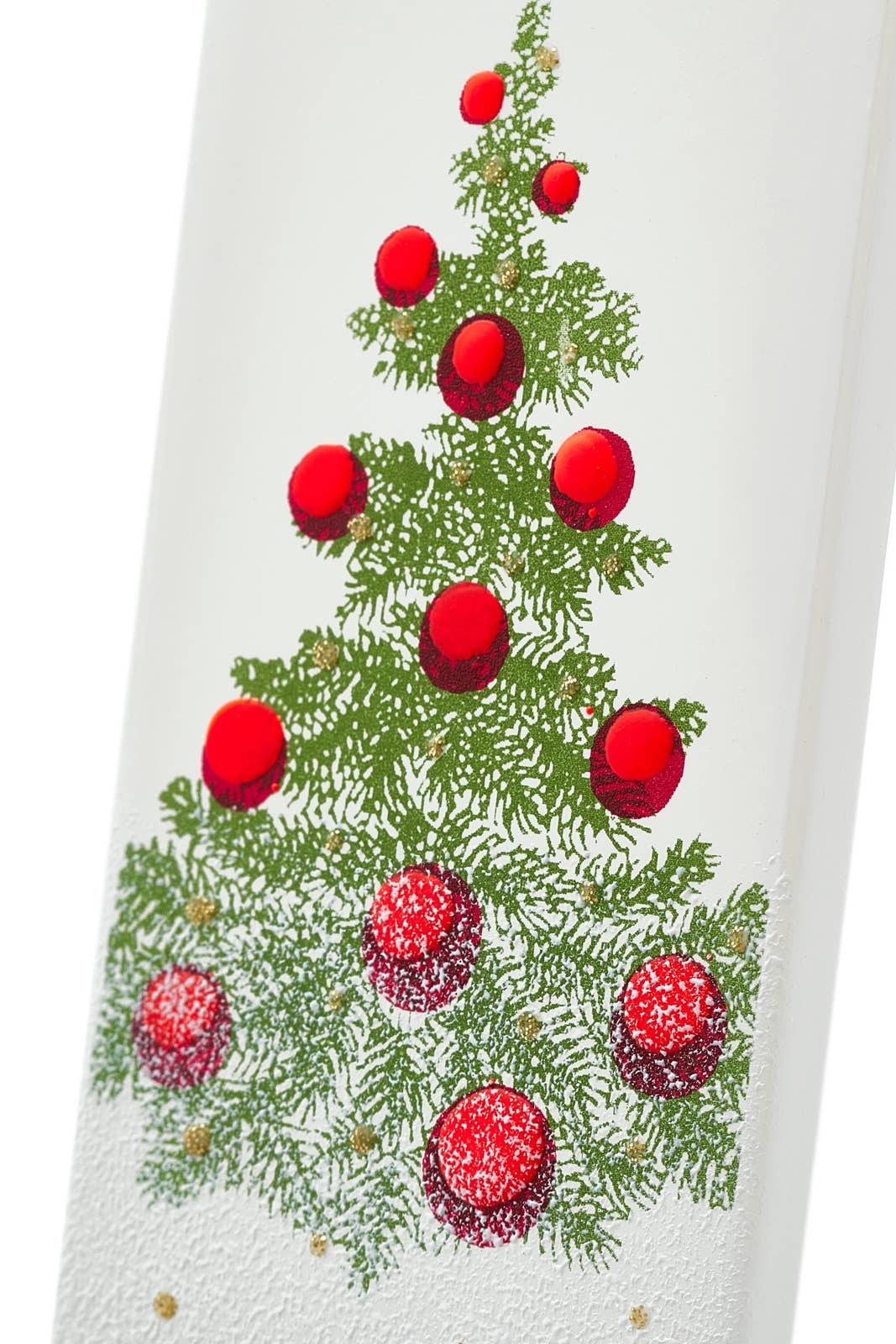 Flat Handmade Candle-Christmas Tree