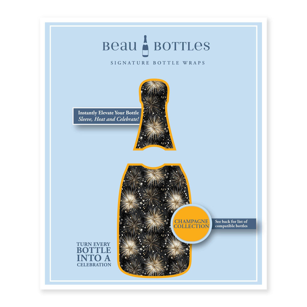 Bottle Wrap NYE Fireworks - Champagne Collection