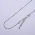15.5" Gold Filled Dainty 1.3 mm Cable Chain Necklace: Silver