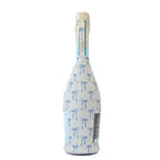 Bottle Wrap Blue Bows - Prosecco Collection