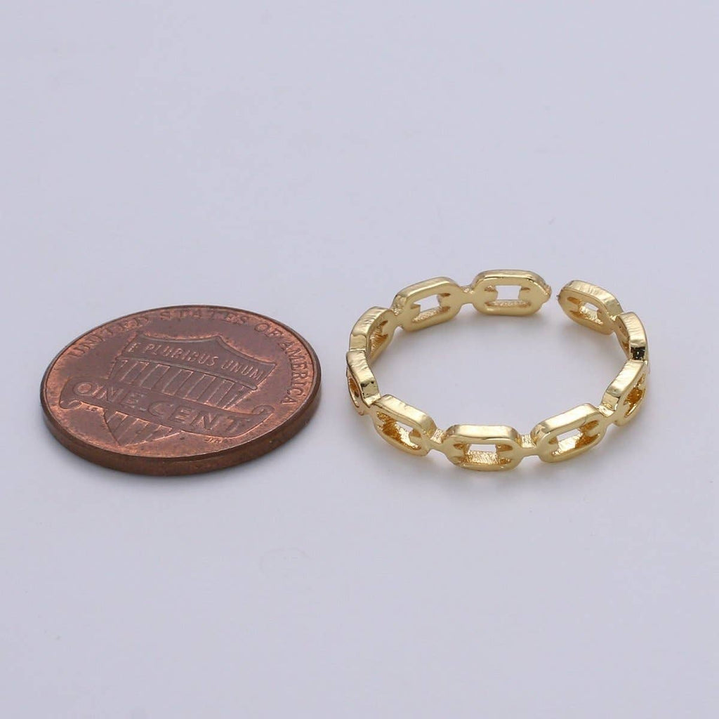 Link Chain Gold Ring