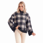 Black Jenson Plaid Sweater