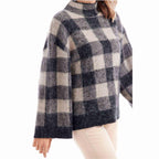 Black Jenson Plaid Sweater