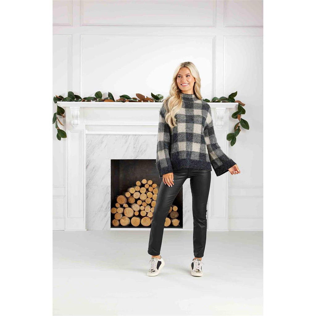Black Jenson Plaid Sweater
