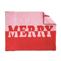 Merry Holiday Chenille Blanket