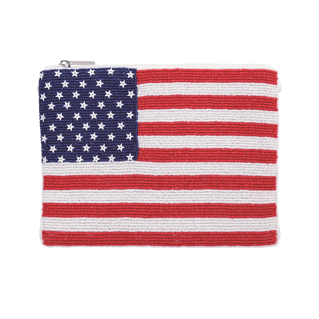 Beaded Flag Bag