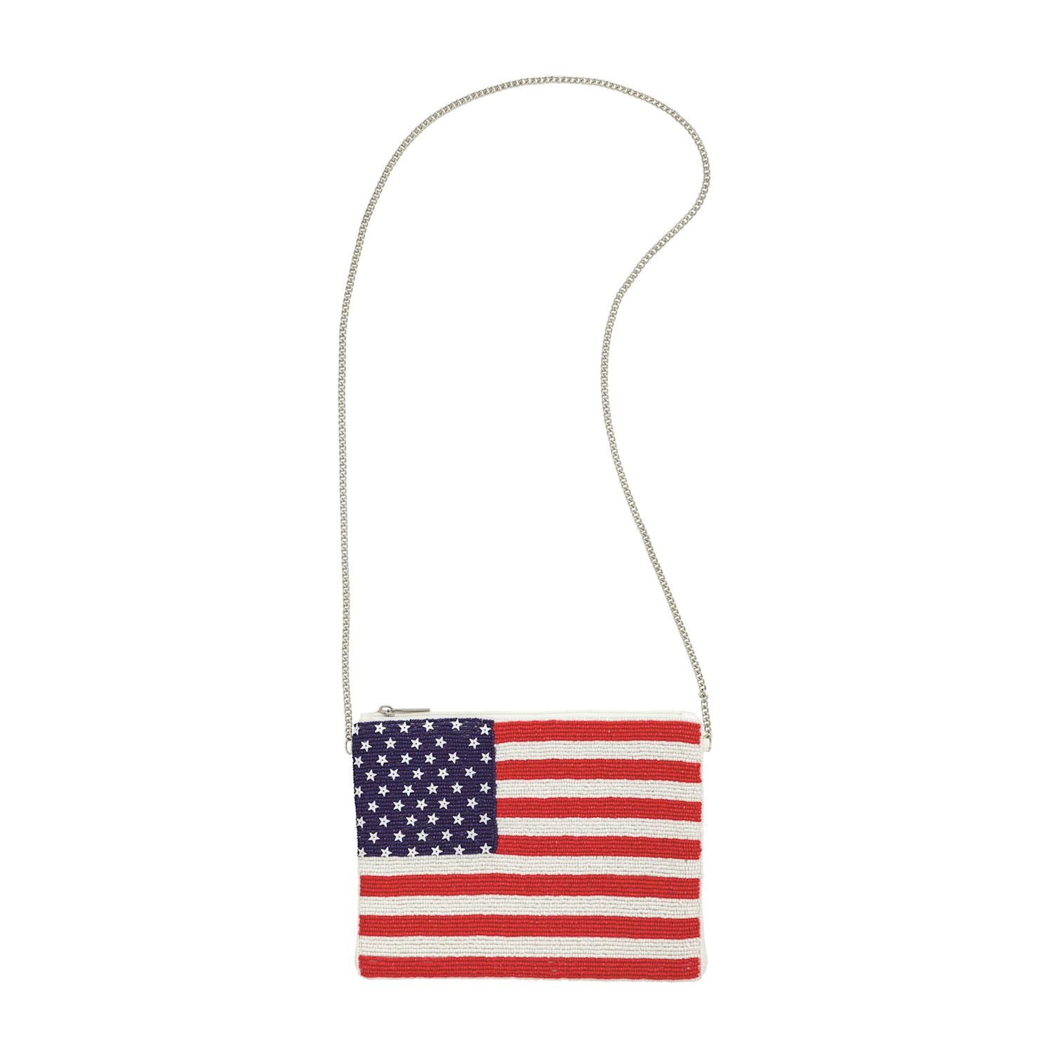 Beaded Flag Bag