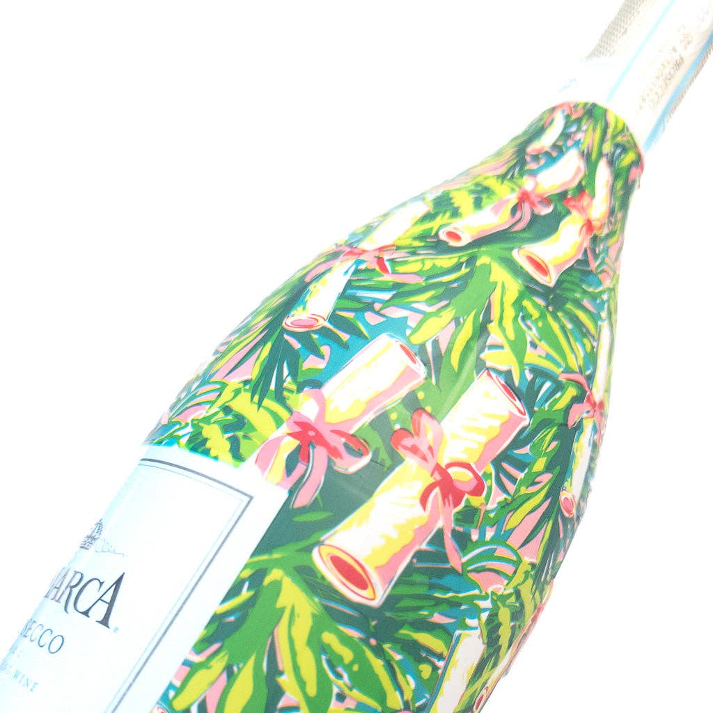 Bottle Wrap Preppy Diploma - Prosecco Collection