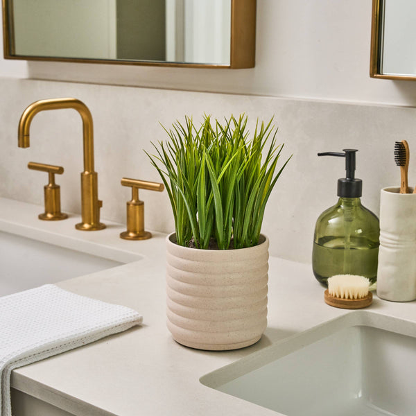 Plant Diffuser -  Grass Plant - Bubble White