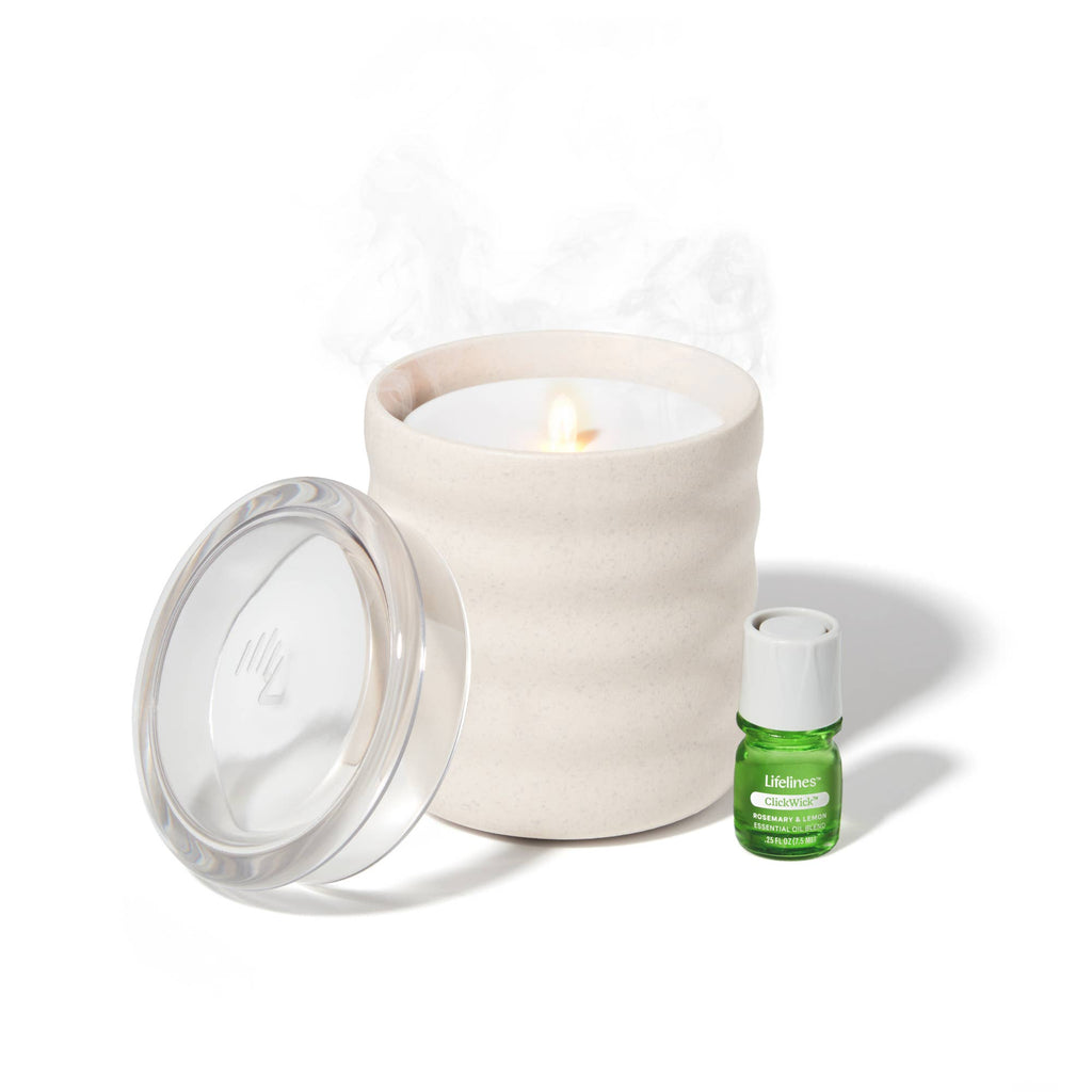 Flameless Candle Diffuser - Bubble (Cream)