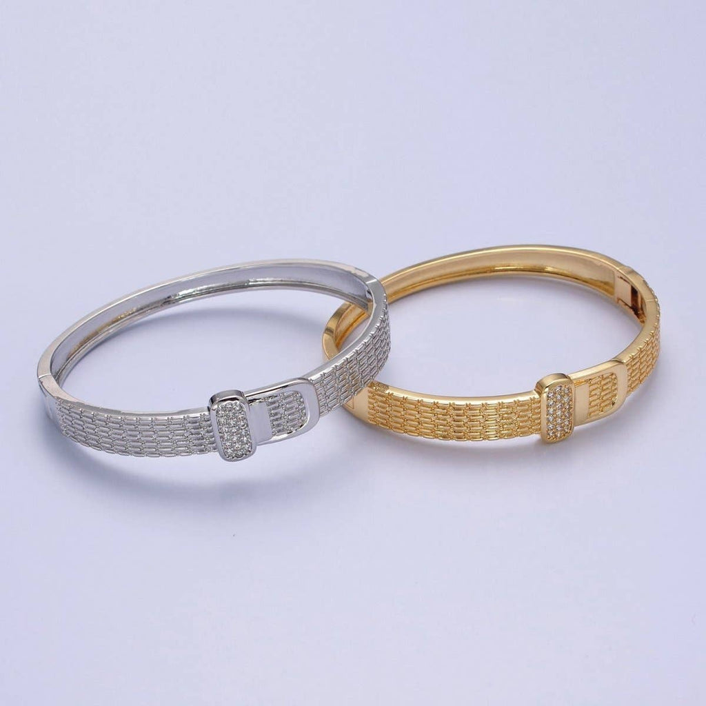 Gold Belt Buckle Bracelet