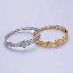 Gold Belt Buckle Bracelet