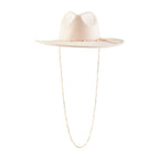Chain Fedora - Cream