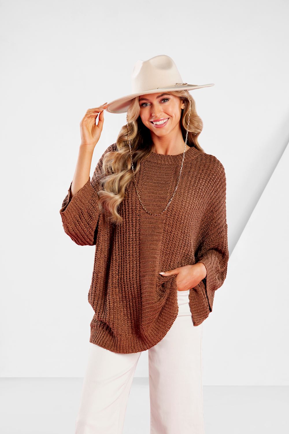 Chain Fedora - Cream