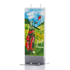 Flat Hand-crafted Candle - Golf Time