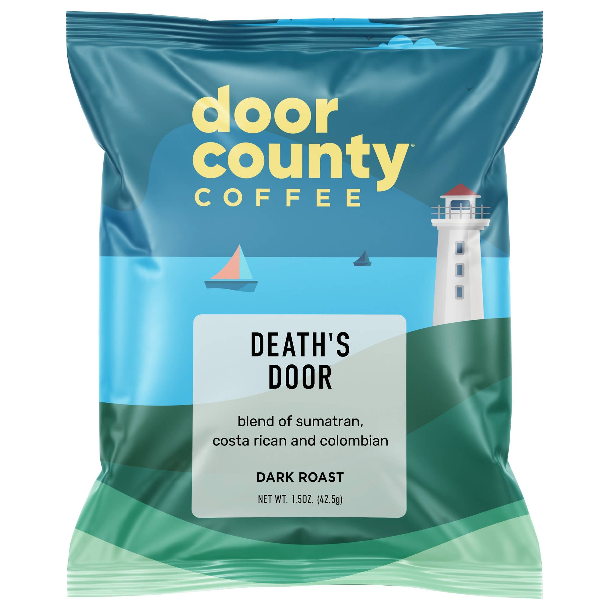 Door County Coffee, 1.5oz Individual Pot Bags & Different Flavors