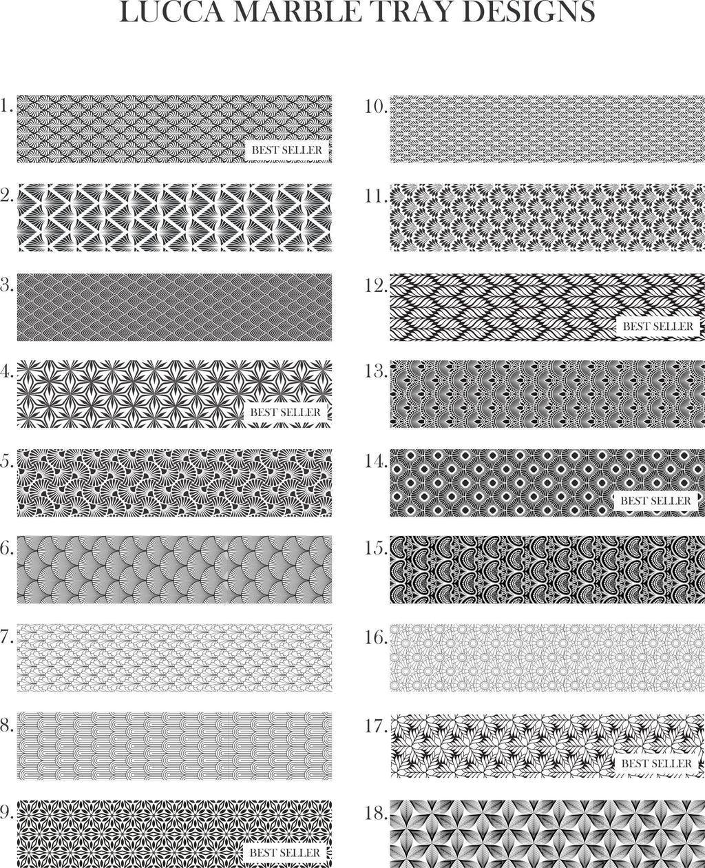 Marble and Wood Serving Tray Cutting Board